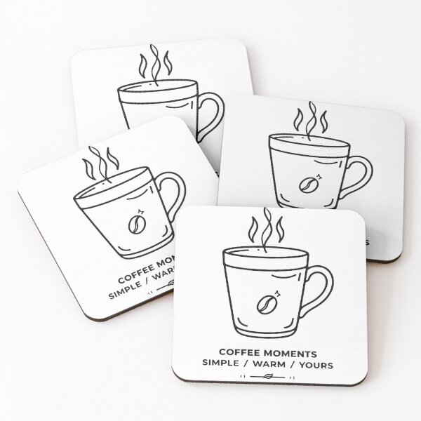 Item preview, Coffee Moments Simple Warm Yours Minimalist Line Art designed and sold by VISIONSTURME.