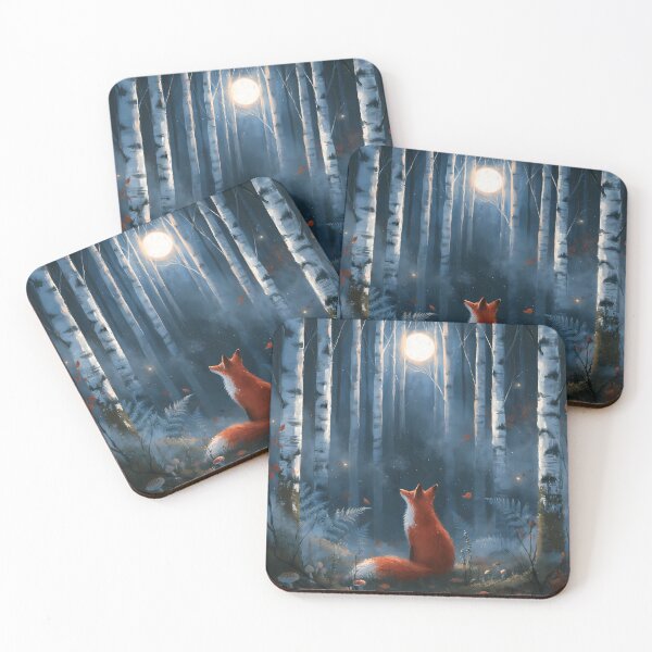 Item preview, The Birches – Moonlit Birch Forest Dreamscape designed and sold by Authentic-Merch.