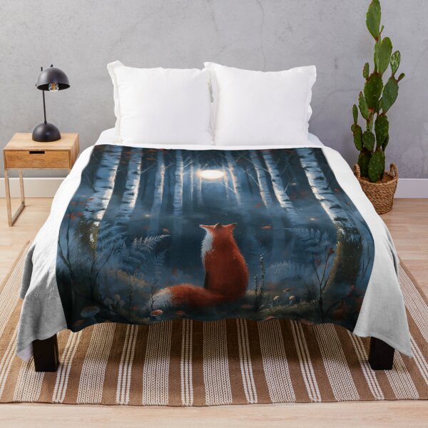 Item preview, The Birches – Moonlit Birch Forest Dreamscape designed and sold by Authentic-Merch.