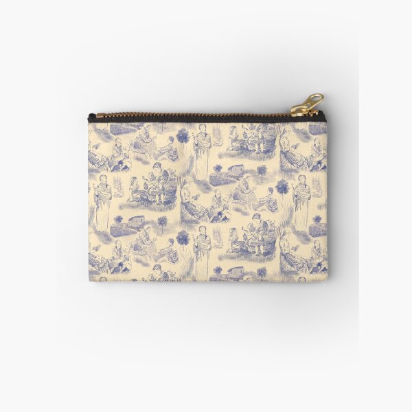 Item preview, Modern Motherhood Toile de Jouy in Periwinkle and Cream designed and sold by The Flying Bunny Studio.