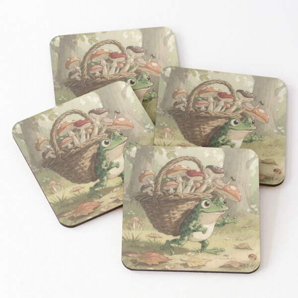 Item preview, Toad Mushroom Forager With an Overfull Basket designed and sold by PictorialWhimsy.