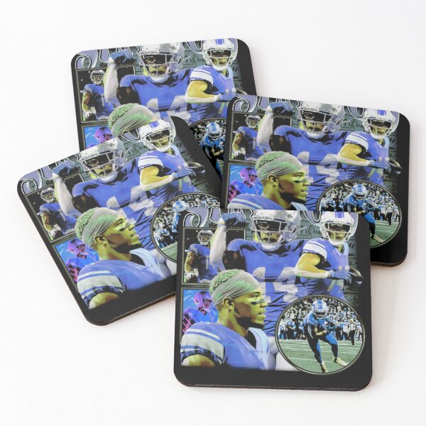 Item preview, Football Wide Receiver Sun God Blue Jersey Collage designed and sold by ArletteMercuf.