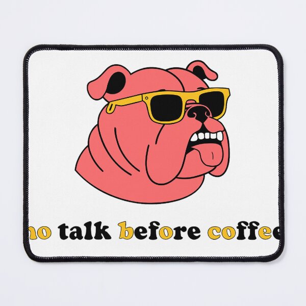 Item preview, Coffee-loving dog with sunglasses designed and sold by JheiserDesign.