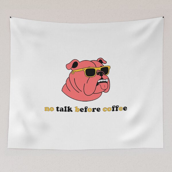 Item preview, Coffee-loving dog with sunglasses designed and sold by JheiserDesign.
