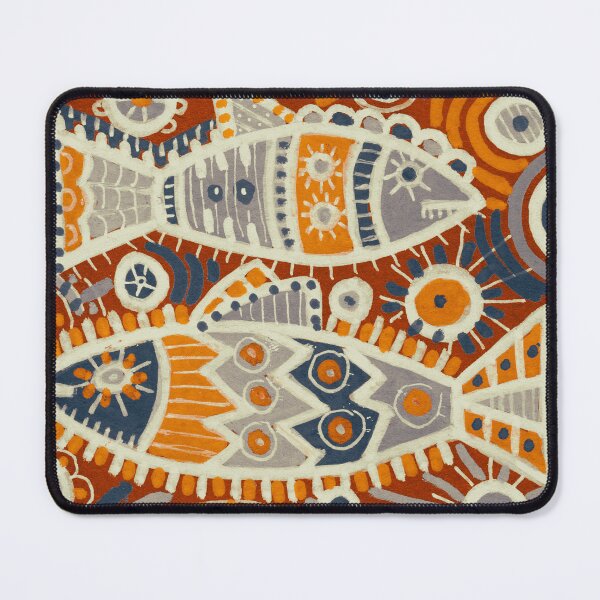 Item preview, Ornamental Art Fish in Rust, Orange and Charcoal designed and sold by Fani*.