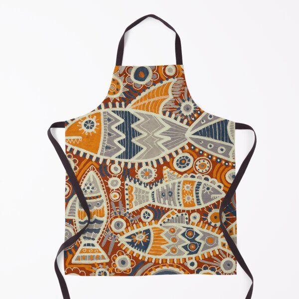Item preview, Ornamental Art Fish in Rust, Orange and Charcoal designed and sold by Fani*.