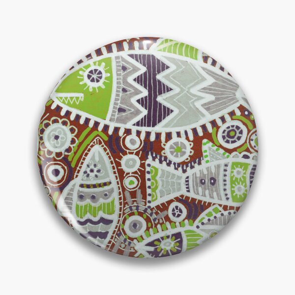 Item preview, Ornamental Fish in Rust and Lime Green designed and sold by Fani*.