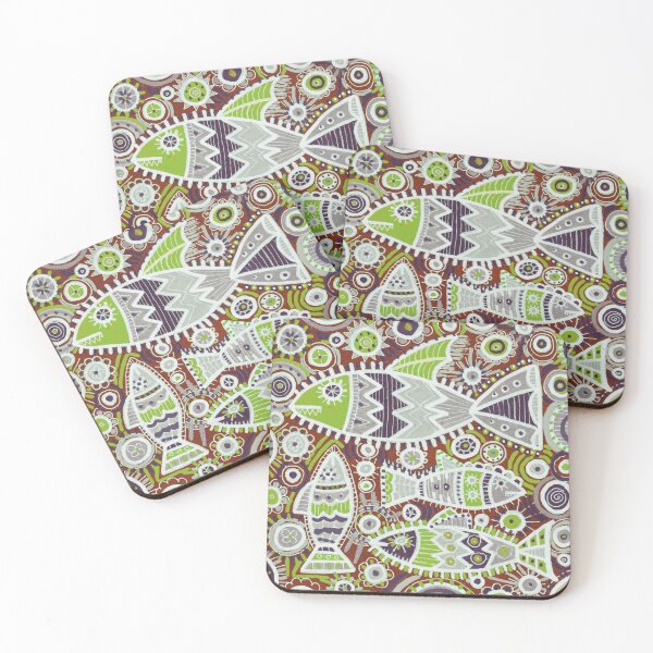 Item preview, Ornamental Fish in Rust and Lime Green designed and sold by Fani*.