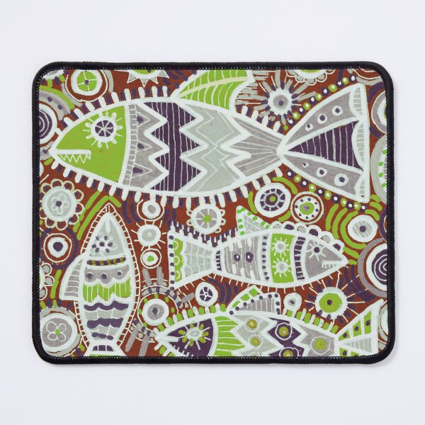 Item preview, Ornamental Fish in Rust and Lime Green designed and sold by Fani*.