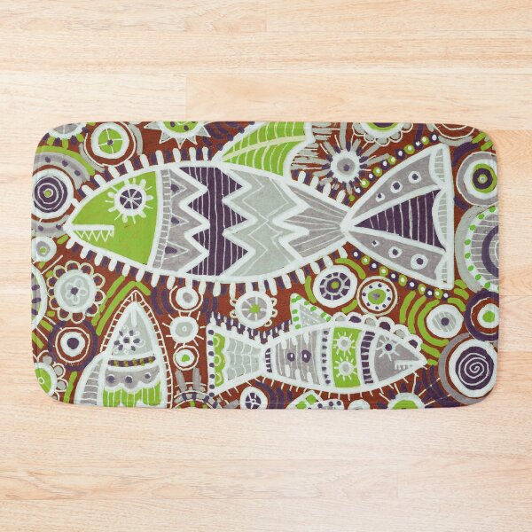 Item preview, Ornamental Fish in Rust and Lime Green designed and sold by Fani*.