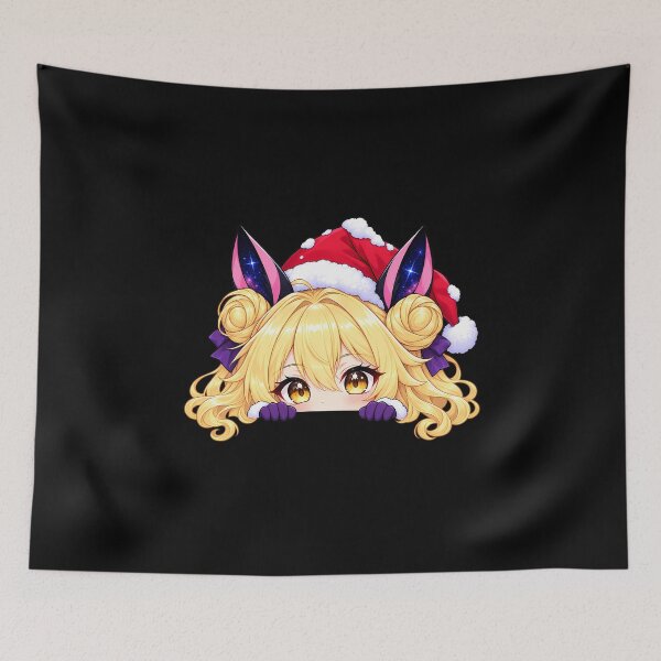 Item preview, Mukuro Hoshimiya Date A Live Christmas Peeking Chibi designed and sold by SolenneAzur.