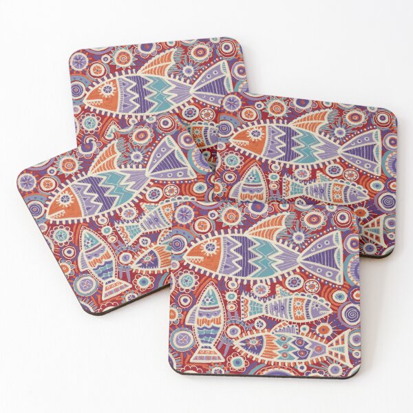 Item preview, Ornamental Art Fish in Red, Purple and Orange designed and sold by Fani*.