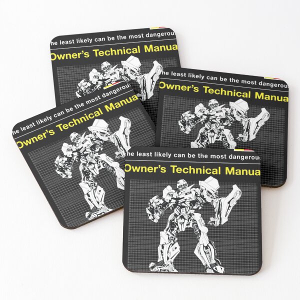 Item preview, Technical Owner Manual Sci-Fi Giant Robot Line Art designed and sold by ArletteMercuf.