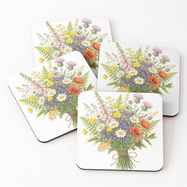Item preview, Wildflower Bouquet Botanical Illustration Garden Lover Graph designed and sold by VISIONSTURME.