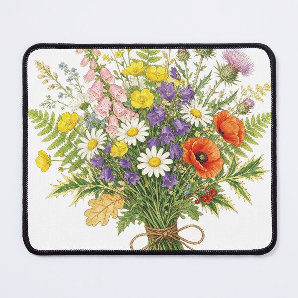 Item preview, Wildflower Bouquet Botanical Illustration Garden Lover Graph designed and sold by VISIONSTURME.