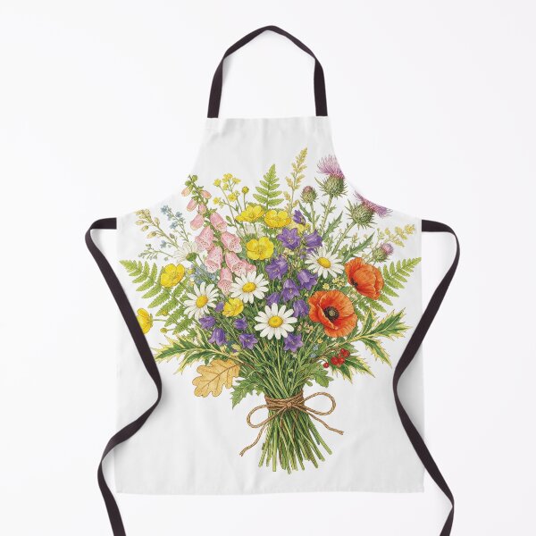 Item preview, Wildflower Bouquet Botanical Illustration Garden Lover Graph designed and sold by VISIONSTURME.