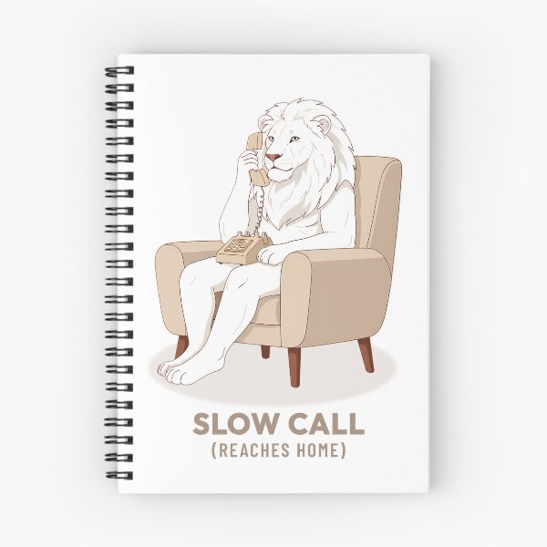 Item preview, White Lion Calling on Landline Phone Vintage Aesthetic designed and sold by COZY VINTAGE animal.