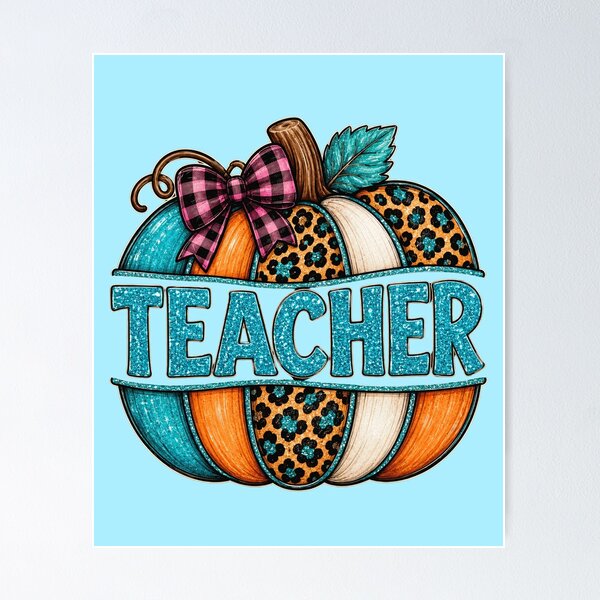 Item preview, Pumpkin Teacher Appreciation Graphics designed and sold by PrintSpire Studios.