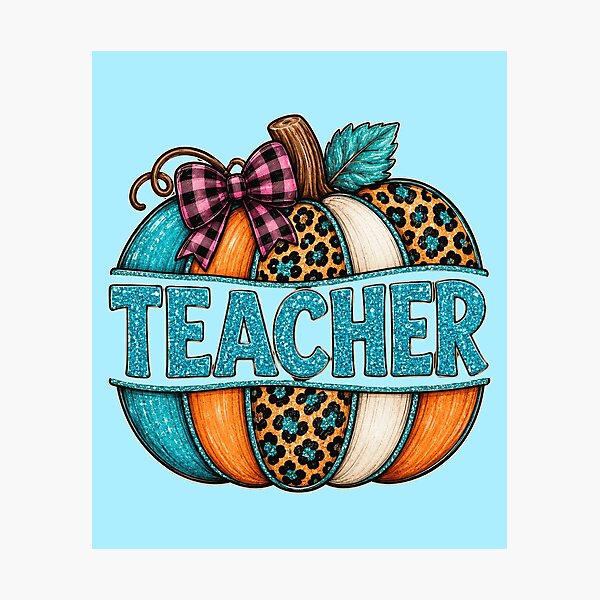 Item preview, Pumpkin Teacher Appreciation Graphics designed and sold by PrintSpire Studios.
