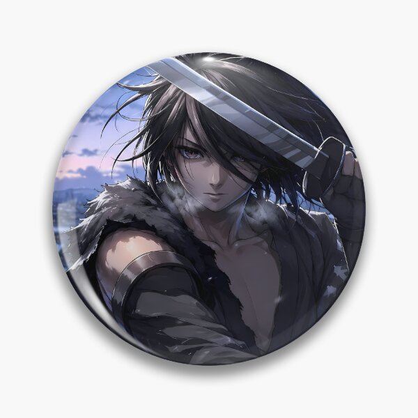 Item preview, Hyakkimaru Dororo Winter Guardian Above a Snow Covered Town designed and sold by SolenneAzur.