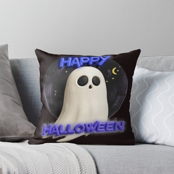 Item preview, happy halloween ghost C colorful typographic ghost design designed and sold by SmashingDeals.