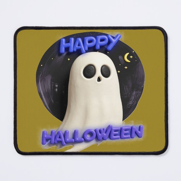 Item preview, happy halloween ghost C colorful typographic ghost design designed and sold by SmashingDeals.