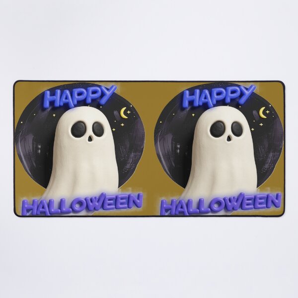 Item preview, happy halloween ghost C colorful typographic ghost design designed and sold by SmashingDeals.