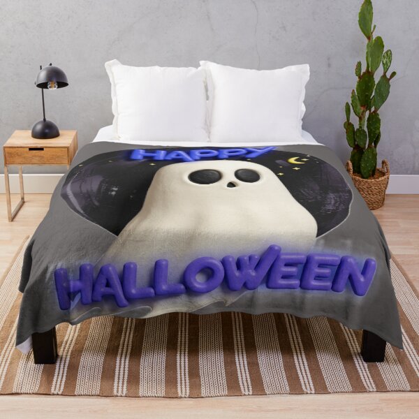 Item preview, happy halloween ghost C colorful typographic ghost design designed and sold by SmashingDeals.