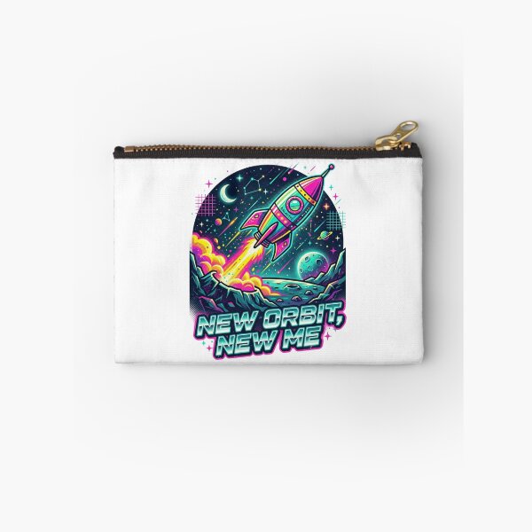 Item preview, New Orbit New Me - Retro Neon Space Rocket Art designed and sold by Sanan Israyilli.