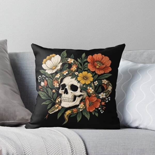 Item preview, Floral Snake Skull Gothic Garden designed and sold by haitrieuic96.
