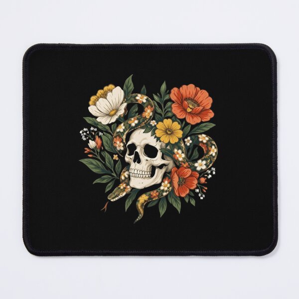 Item preview, Floral Snake Skull Gothic Garden designed and sold by haitrieuic96.