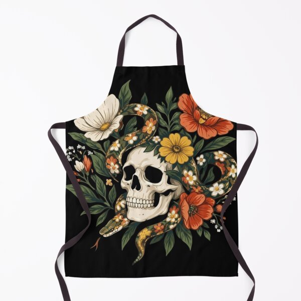 Item preview, Floral Snake Skull Gothic Garden designed and sold by haitrieuic96.