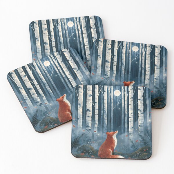 Item preview, The Birches – Moonlit Birch Forest Dreamscape designed and sold by Authentic-Merch.