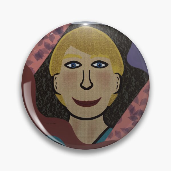 Item preview, Blonde Man Waves & Leaves / Retrato Hombre Rubio con Hojas de Otoño designed and sold by Veroverove.