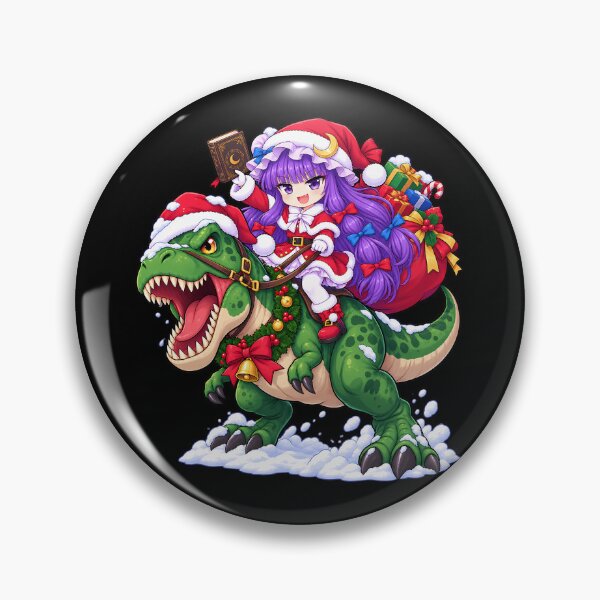 Item preview, Patchouli Knowledge Touhou Christmas T Rex Ride designed and sold by SolenneAzur.