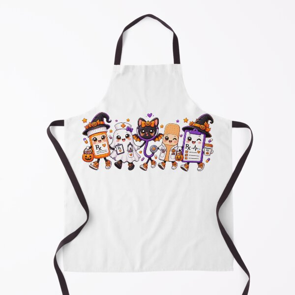 Item preview, Cute Halloween Medical Squad Nurse Mummy Pumpkin Ghost designed and sold by QuiteOrbit.
