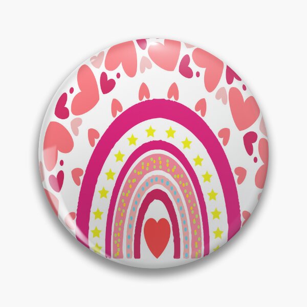 Item preview, 100 Days of School Pink Boho Rainbow Hearts Graphic designed and sold by VISIONSTURME.