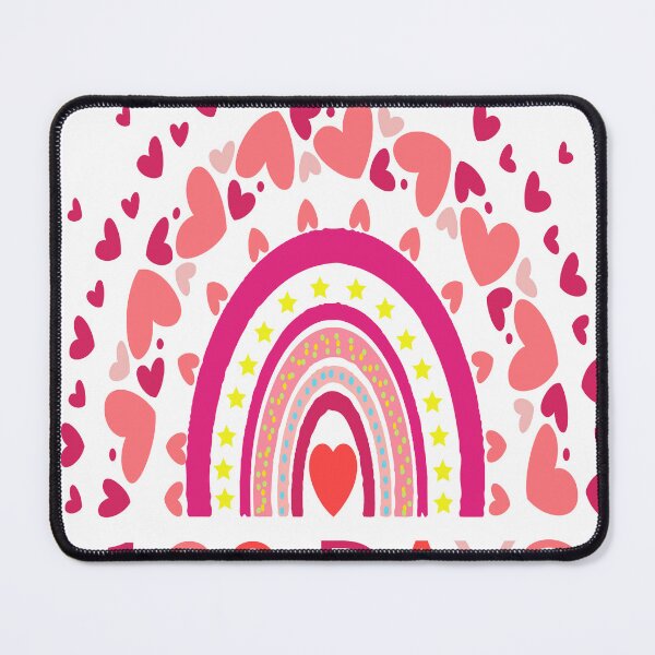 Item preview, 100 Days of School Pink Boho Rainbow Hearts Graphic designed and sold by VISIONSTURME.