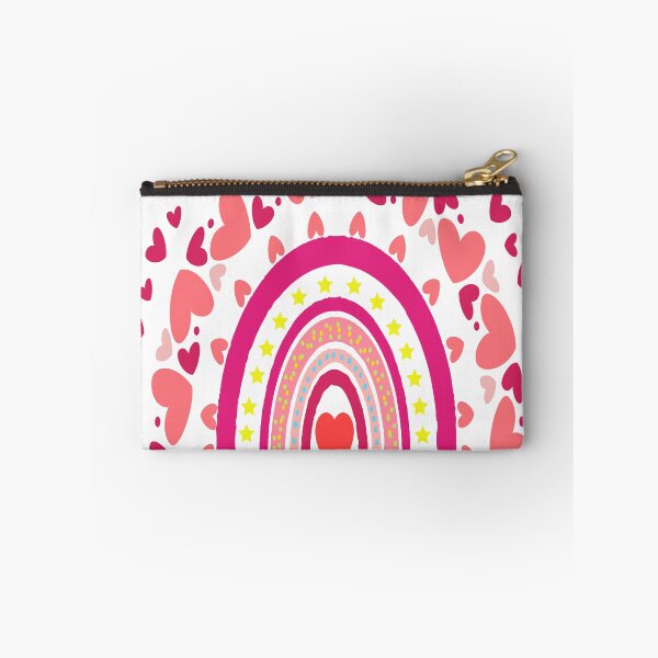 Item preview, 100 Days of School Pink Boho Rainbow Hearts Graphic designed and sold by VISIONSTURME.