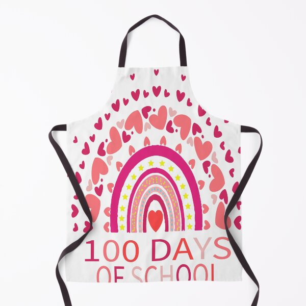 Item preview, 100 Days of School Pink Boho Rainbow Hearts Graphic designed and sold by VISIONSTURME.