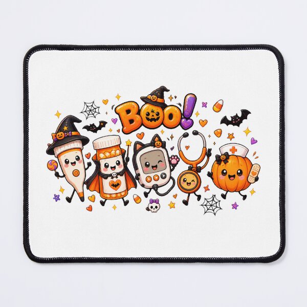 Item preview, Funny Halloween Nurse Ghost Stethoscope Pumpkin Spooky designed and sold by QuiteOrbit.