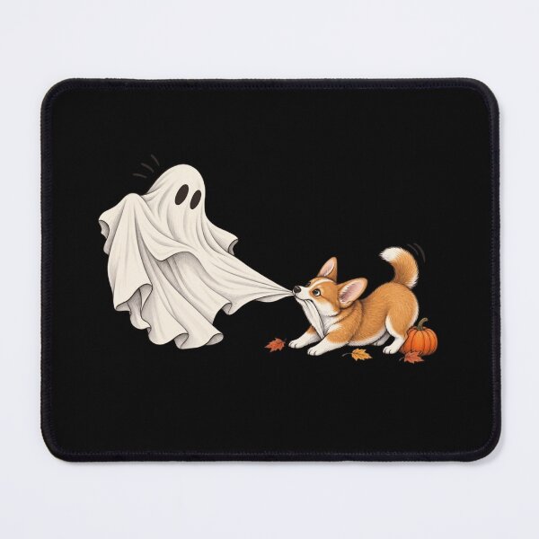 Item preview, Corgi Tugging Ghost Halloween Fun designed and sold by haitrieuic96.