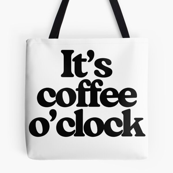 Item preview, It's coffee o'clock | Aesthetic Sticker designed and sold by AlxMn.