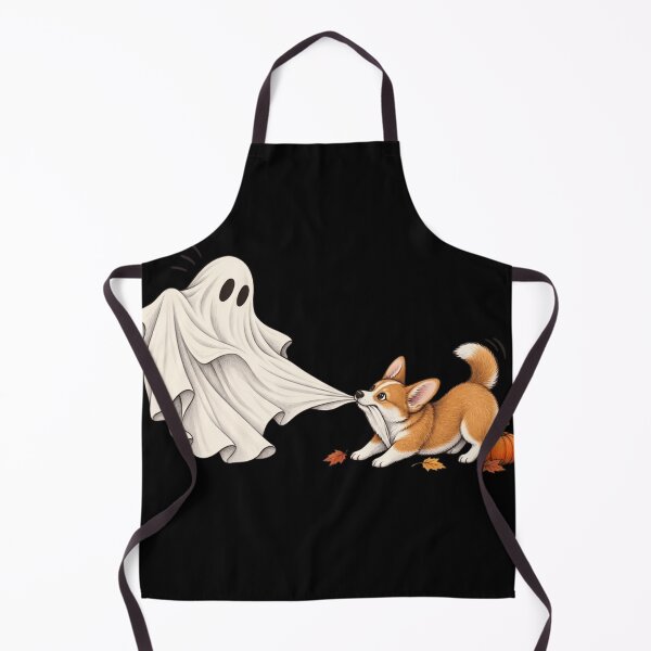 Item preview, Corgi Tugging Ghost Halloween Fun designed and sold by haitrieuic96.