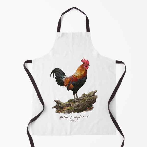 Item preview, Red Junglefowl on Wooden Log Bird Illustration designed and sold by Takeda-art.