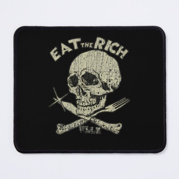 Item preview, Grunge Eat The Rich Skull Crossbones designed and sold by DedeRLong.