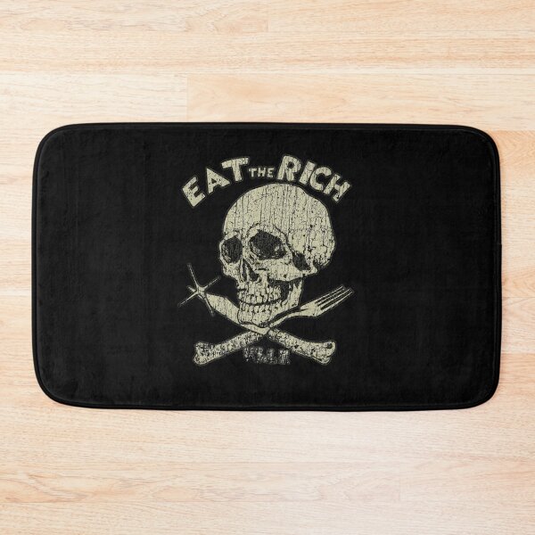 Item preview, Grunge Eat The Rich Skull Crossbones designed and sold by DedeRLong.