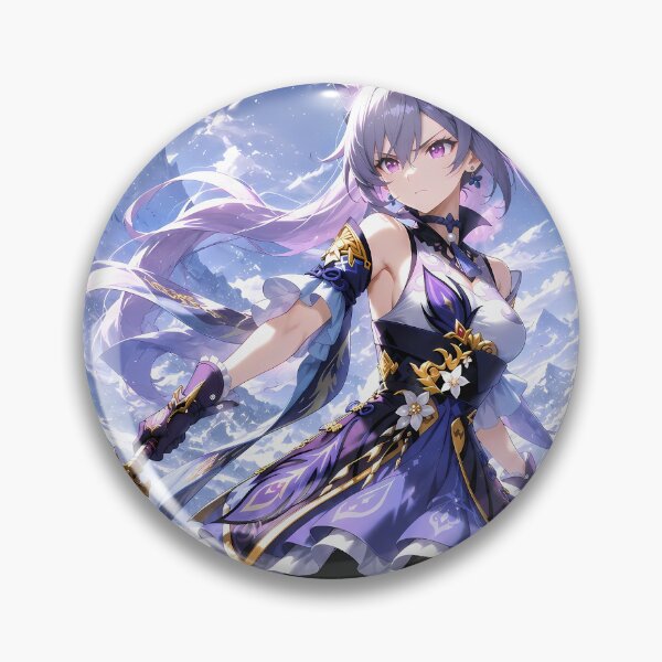 Item preview, Keqing Genshin Impact Snowy Mountain Resolve designed and sold by SolenneAzur.