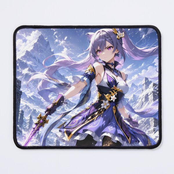 Item preview, Keqing Genshin Impact Snowy Mountain Resolve designed and sold by SolenneAzur.