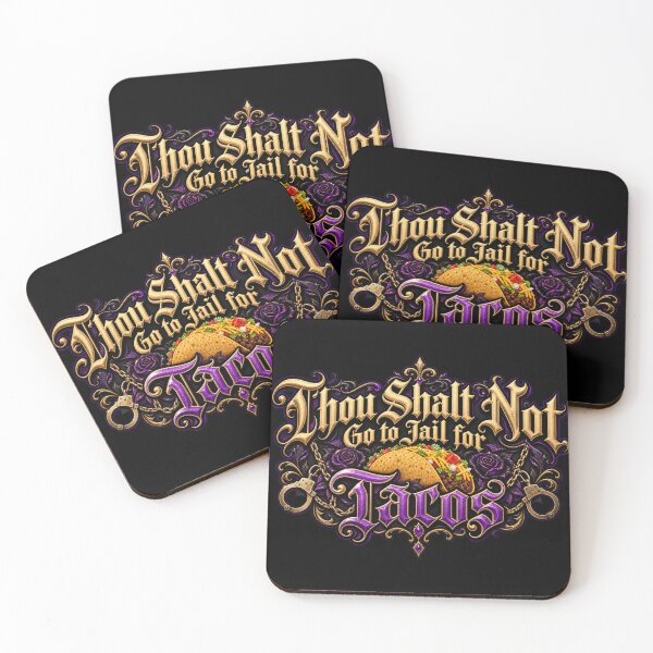 Item preview, Thou Shall Not Go To Jail For Tacos designed and sold by Velthorne Threads.